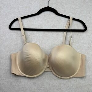 Victorias Secret Multi Way Bra Size 40D Beige Adjustable‎ Straps Underwire